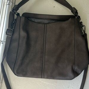 Brown cross body bag